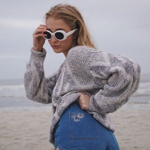 High waisted daisy blue jean shorts